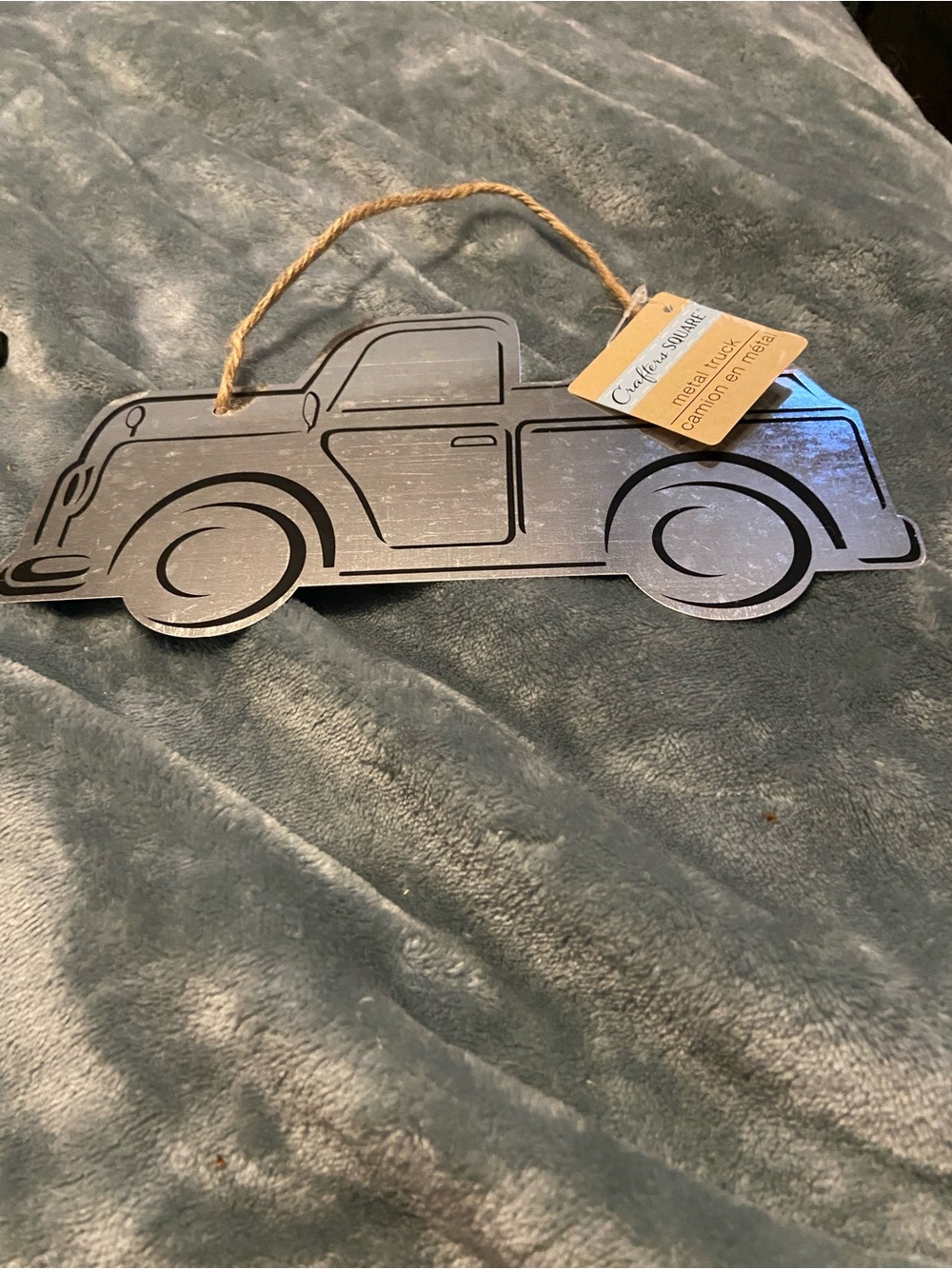 Crafted Vintage Truck Wall Hanging - Gray
